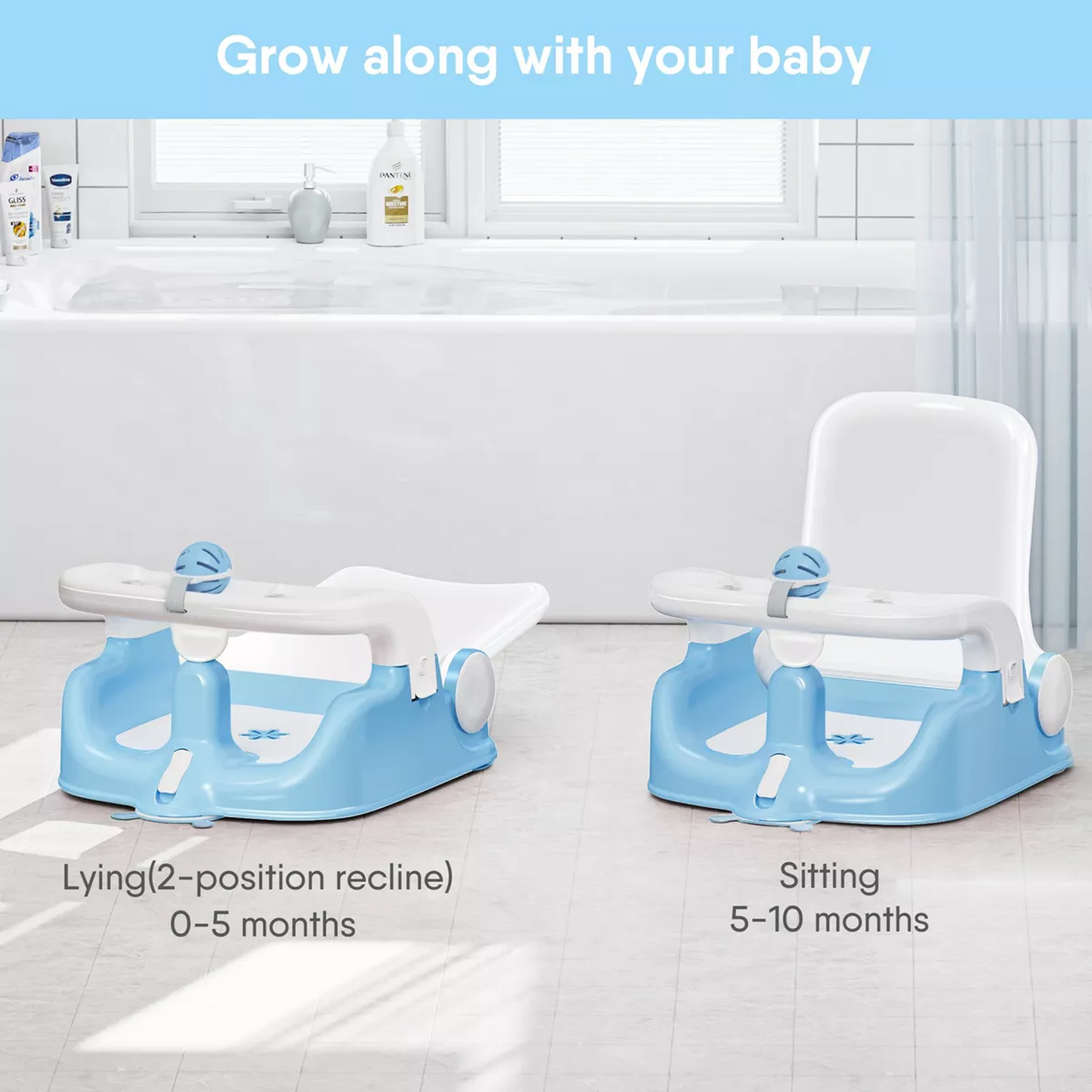 Silla Asiento Para Baño Bebé Para Tina O Bañera Babybond