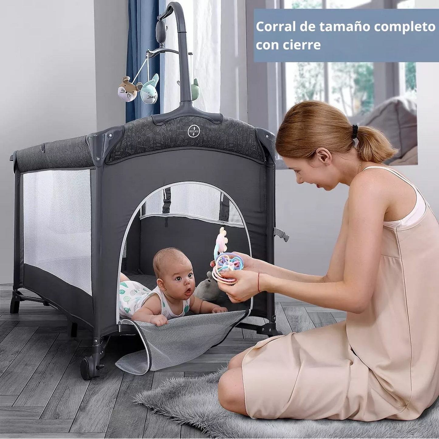 Cuna Colecho Corral Cambiador 5 En 1 Babybond