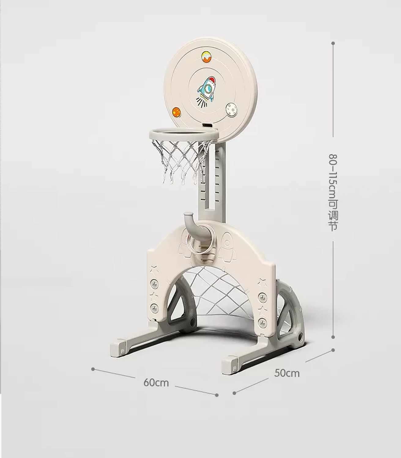 Centro de Juegos con Resbalín Columpio Piscina y aro de Basquetbol