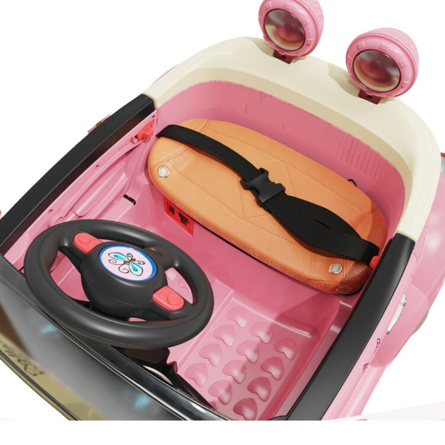 Auto a batería Beetle para Niños con música y luces