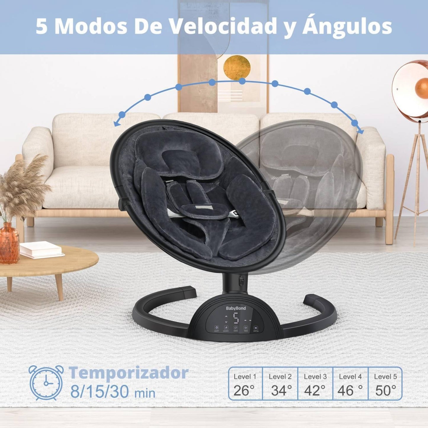 Silla Mecedora portátil recargable Babybond