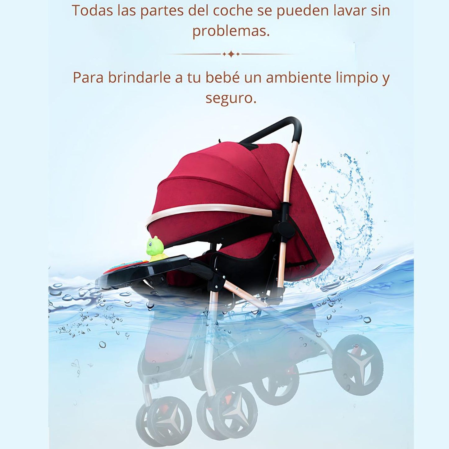 Coche De Paseo para Bebé Paraguas Reclinable Excelente Calidad y Resistente