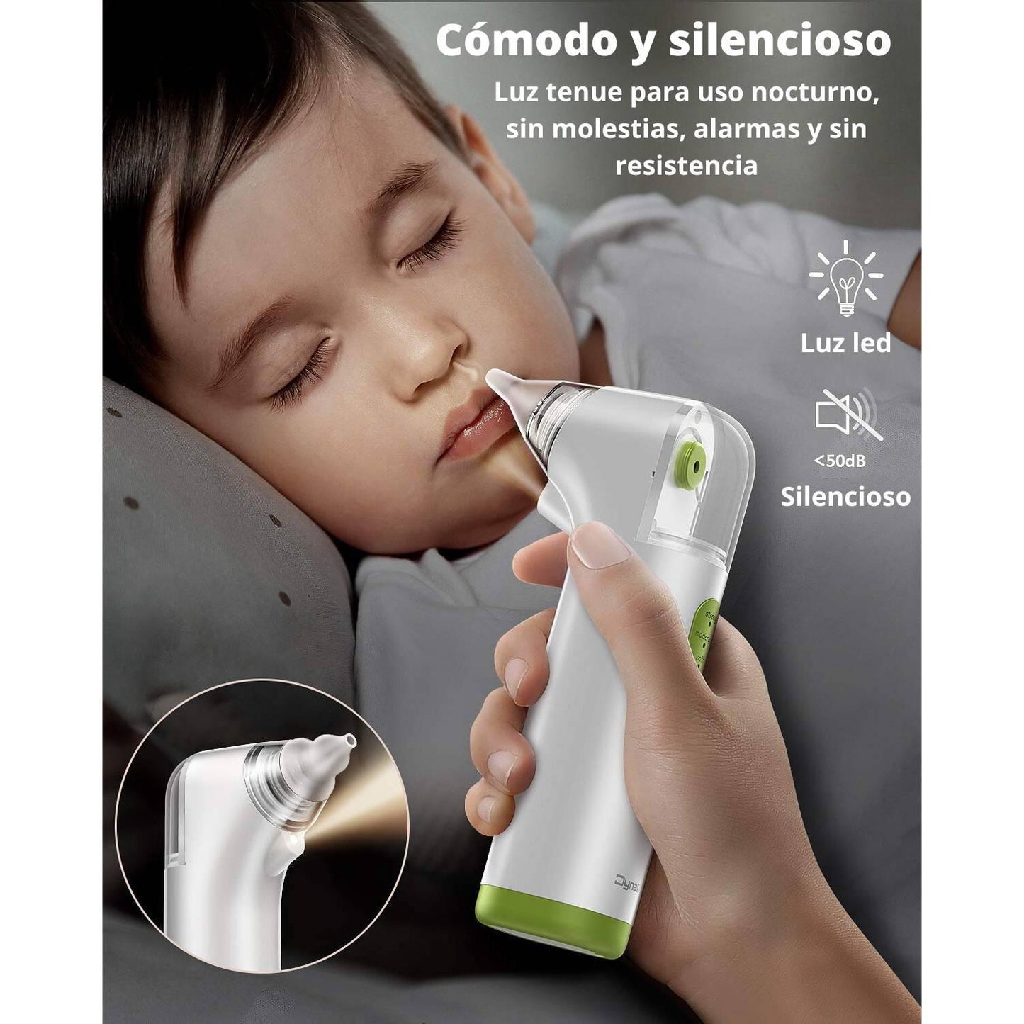 Aspirador Nasal para Bebé a bateria recargable