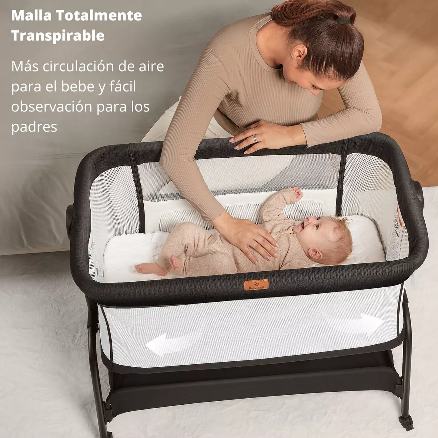 Cuna Colecho Bebé Colchón Premium Babybond